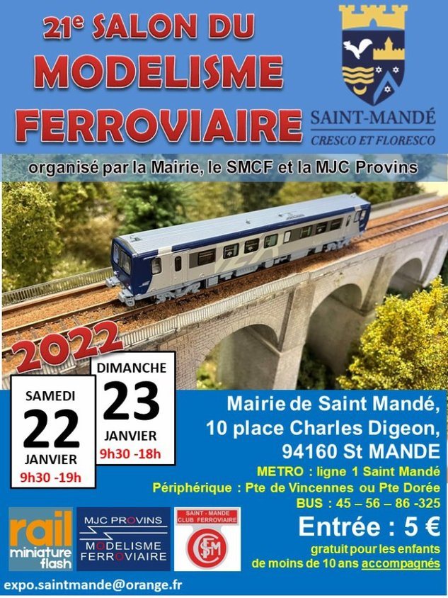 Affiche 21ème salon de modélisme ferroviaire de Saint mandé