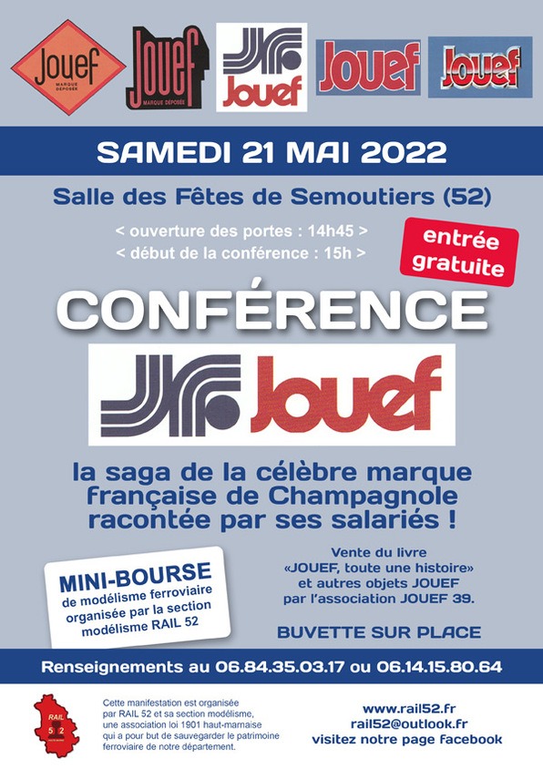 Affiche Conférence Jouef Rail52