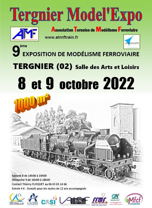Affiche Tergnier Model'Expo 2022